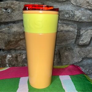 NWT STARBUCKS Limited Edition Orange & Yellow Tumbler 2025 16oz 473ML